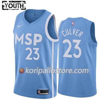 Minnesota Timberwolves Jarrett Culver 23 Nike 2019-2020 City Edition Lasten Pelipaidat Swingman
